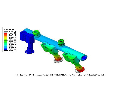 Figure 1b. Finite element model (FEM) distortion predictions for alternative weld sequences