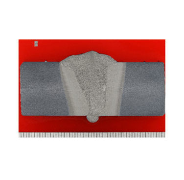 Figure 2. Transverse section photomacrograph of a typical butt weld on 20mm plate