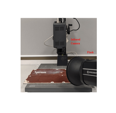 Figure 1. Pulsed Thermography Experimental Setup