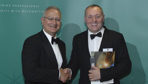 John Whittaker (right) with Chair of the Awards Panel, Steve Yianni