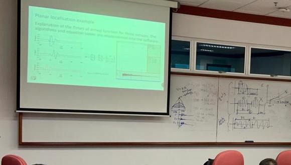 The team delivering acoustic emission training at the Universiti Teknologi Malaysia.