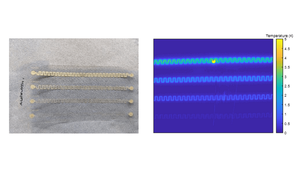 Figure 4. Scratched VTT sample and amplitude image