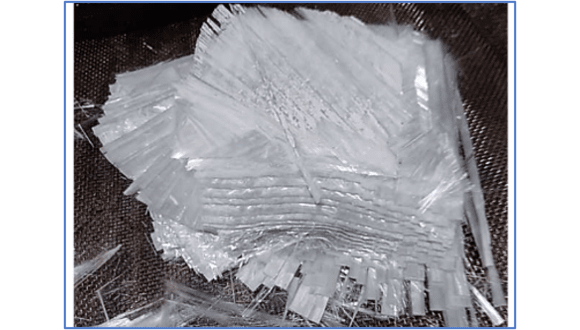 Figure 2. Clean Glass Fibre Reclaimed via DEECOM®