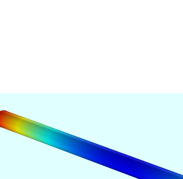 Figure 2 Electric potential built-up on a non-conductive pipe due to the motion of gas and sand particles.