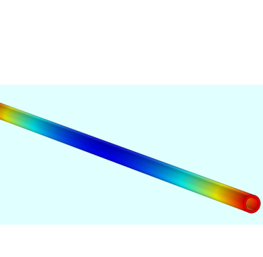 Figure 2 Electric potential built-up on a non-conductive pipe due to the motion of gas and sand particles.